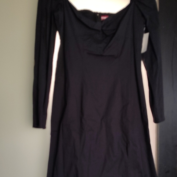 STAUD Elegant Black Long Sleeve Dress - Picture 6 of 6